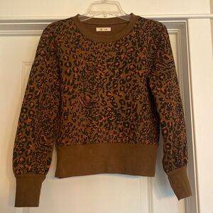 Madewell Cheetah Sweatshirt, EUC
